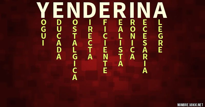 Acróstico yenderina