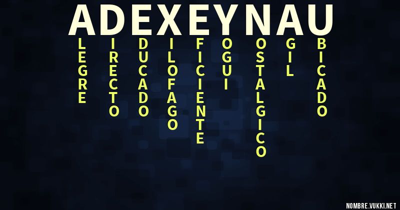 Acróstico adexe y nau