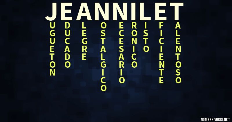 Acróstico jeannilet