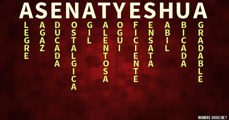 Acróstico asenat yeshua