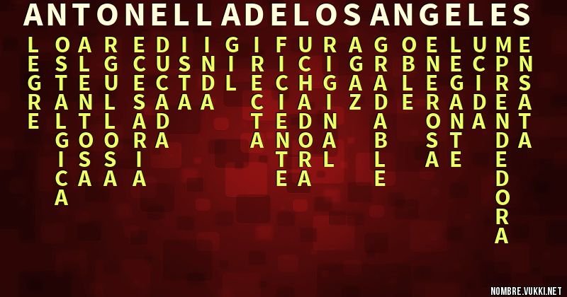 Acróstico antonella de los Ángeles