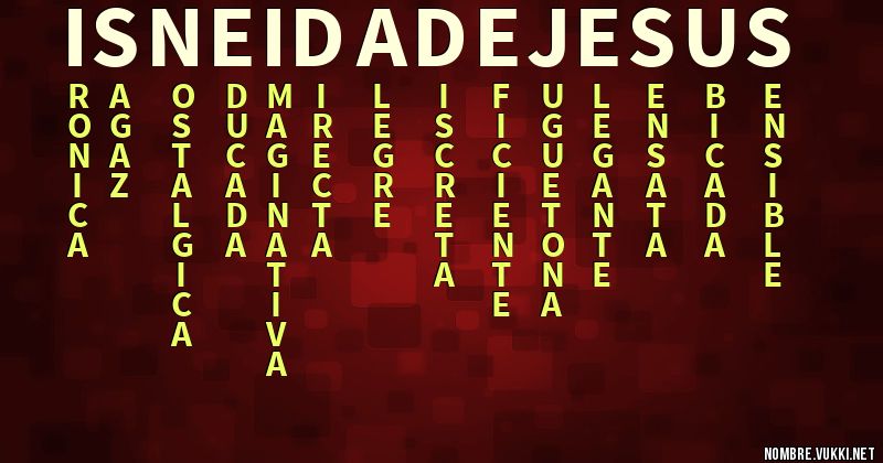Acróstico isneida de jesus