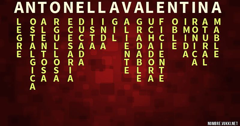 Acróstico antonella valentina