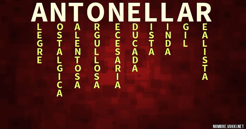 Acróstico antonella.r