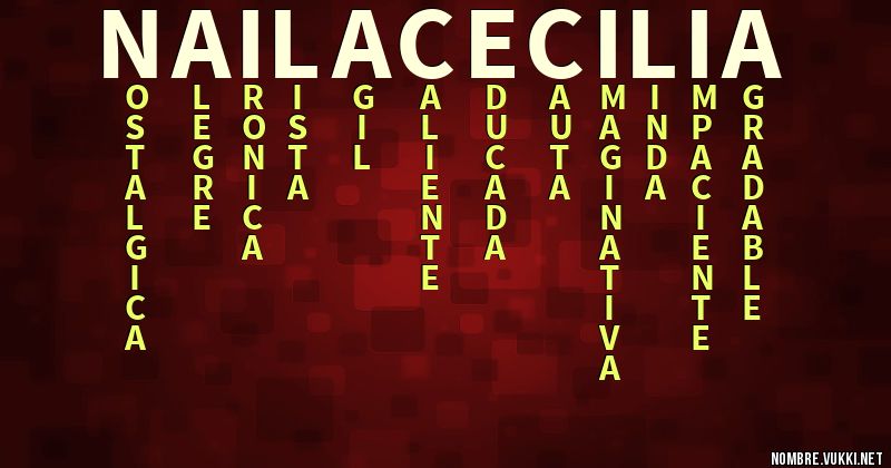 Acróstico naila cecilia