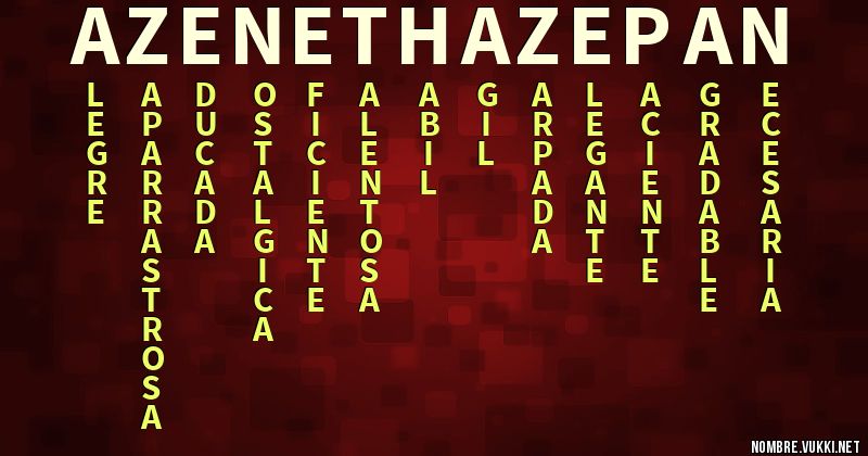 Acróstico azeneth azepan