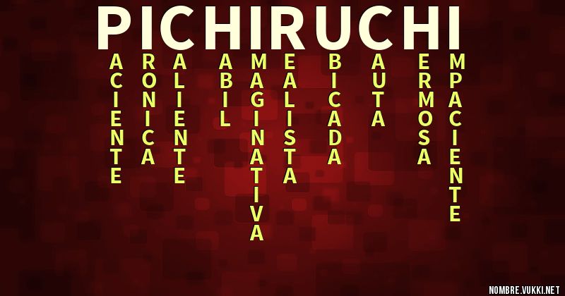 Acróstico pichiruchi