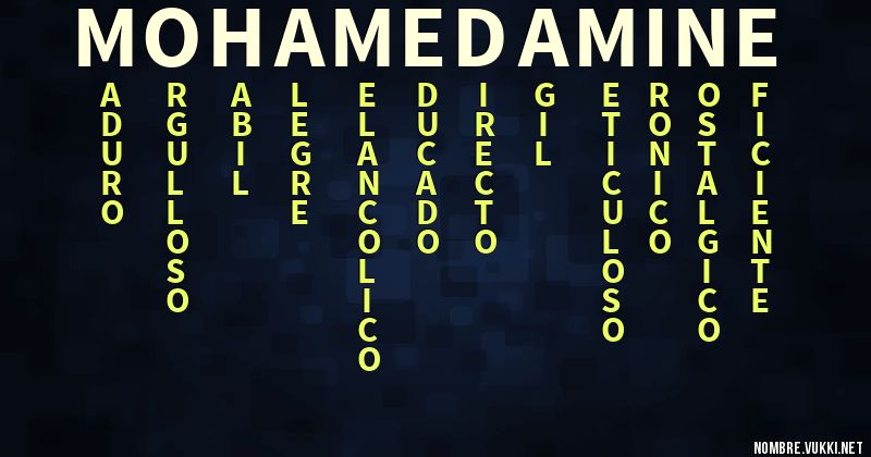 Acróstico mohamed amine