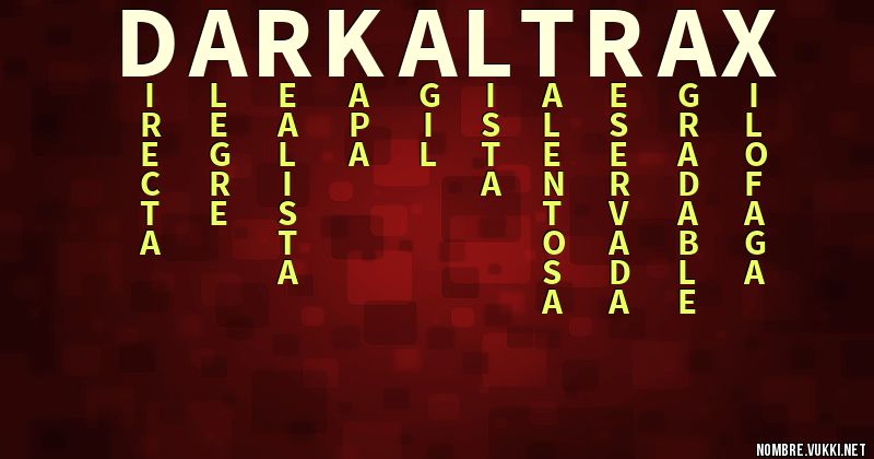 Acróstico darkaltrax