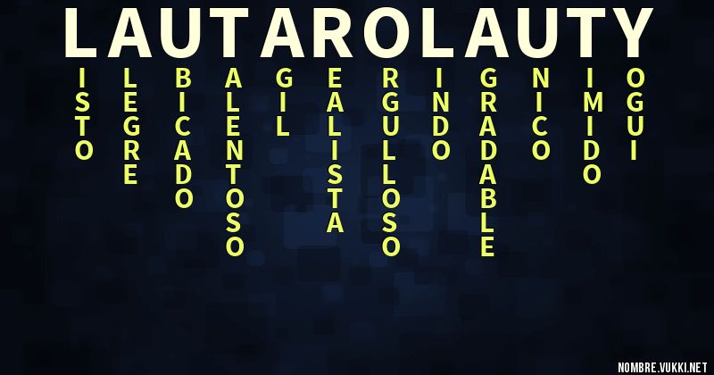 Acróstico lautaro lauty