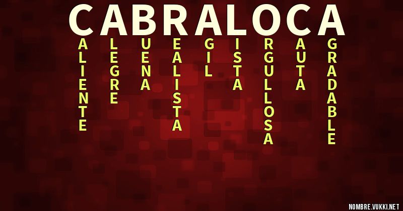 Acróstico cabra loca