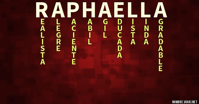 Acróstico raphaella