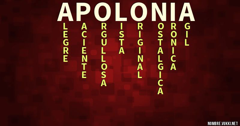 Acróstico apolonia