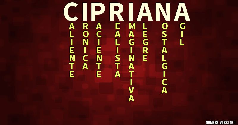 Acróstico cipriana