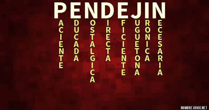 Acróstico pendejin