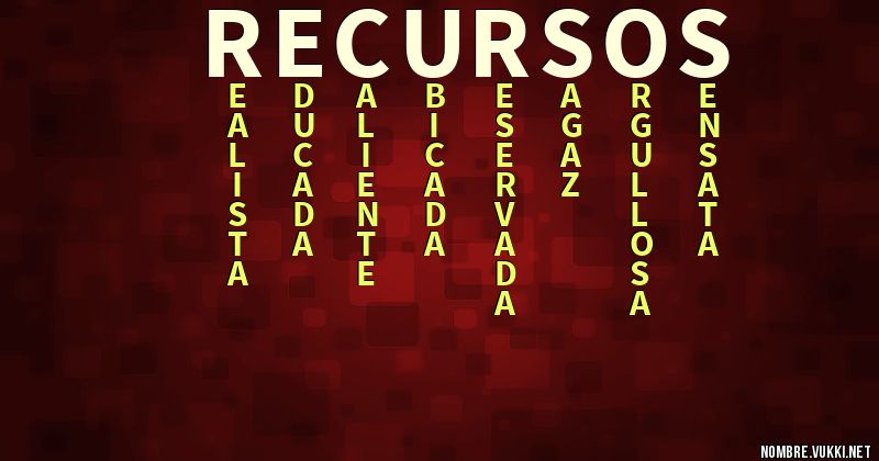 Acróstico recursos
