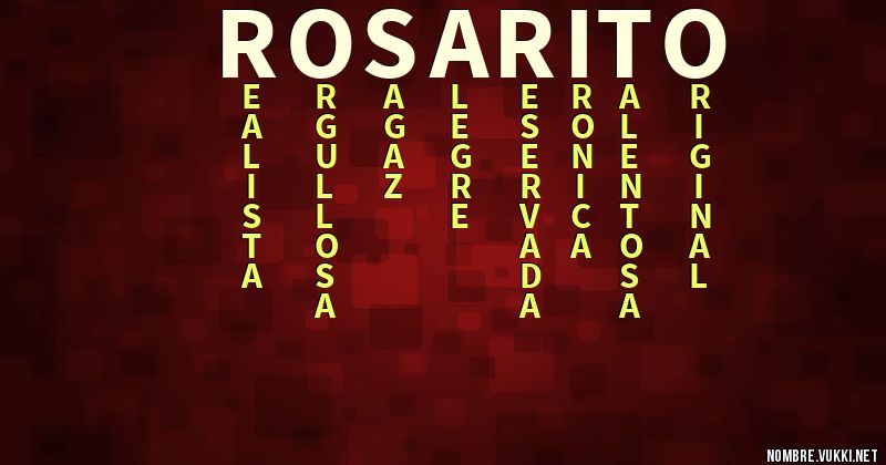 Acróstico rosarito