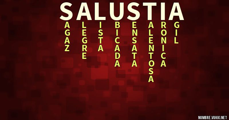 Acróstico salustia