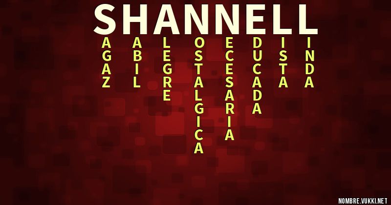 Acróstico shannell