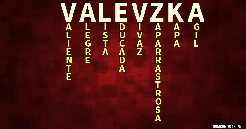 Acróstico valevzka