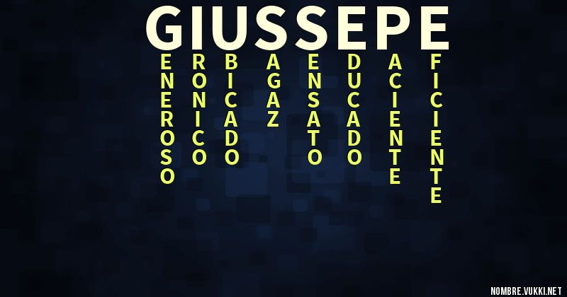 Acróstico giussepe