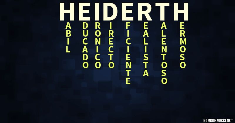 Acróstico heiderth