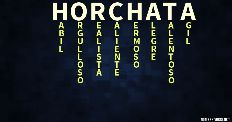 Acróstico horchata