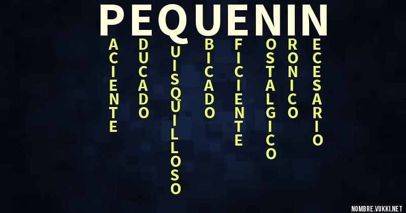 Acróstico pequeñin