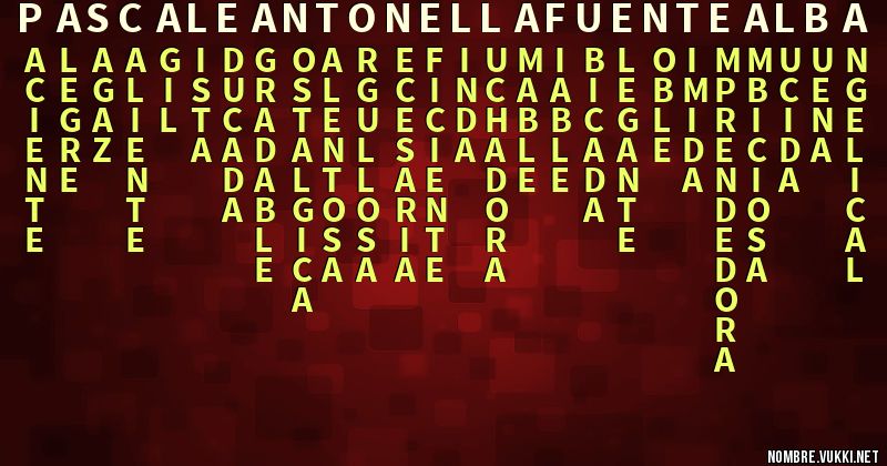 Acróstico pascale antonella fuentealba