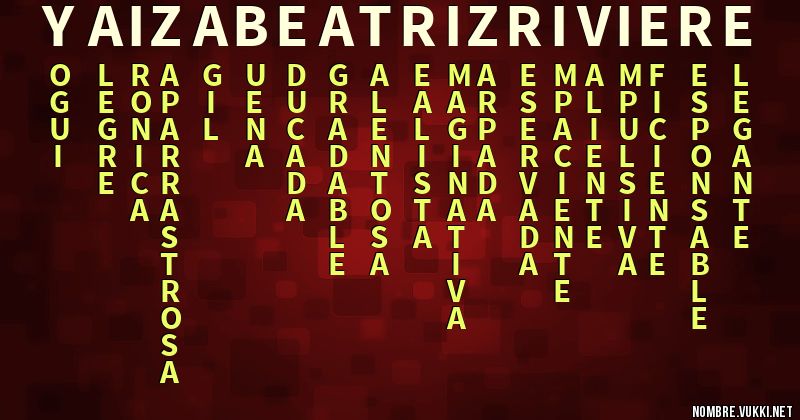 Acróstico yaiza beatriz riviere