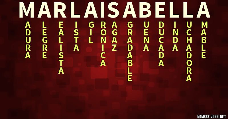 Acróstico marla isabella