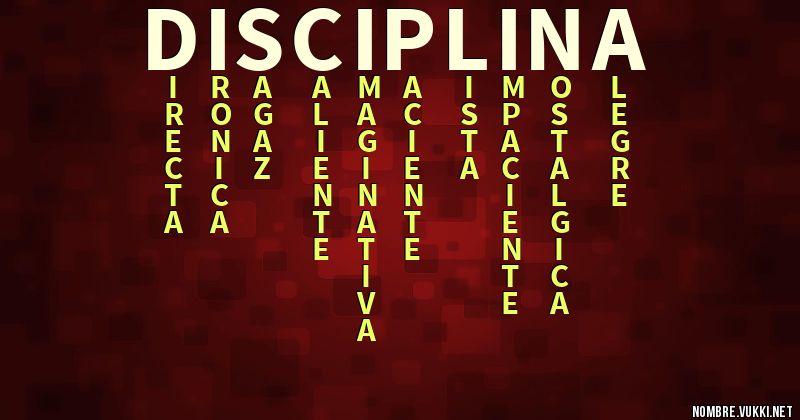 Acróstico disciplina