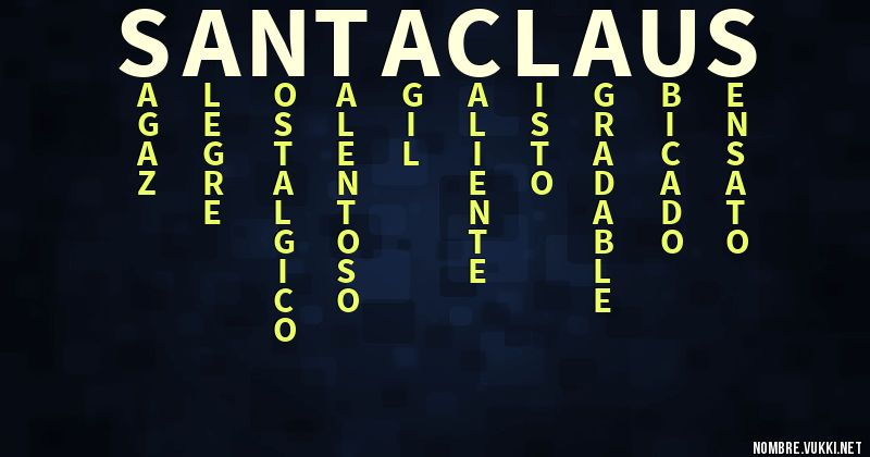 Acróstico santa claus