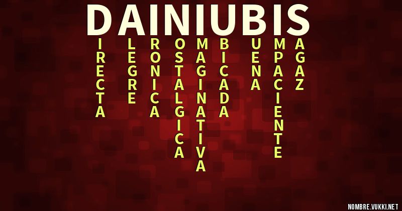 Acróstico dainiubis