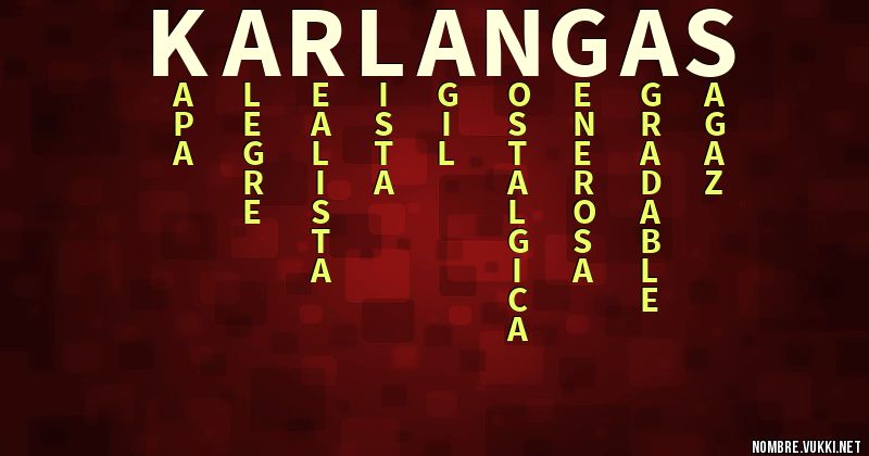 Acróstico karlangas