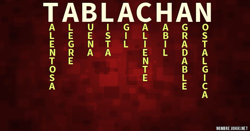 Acróstico tabla-chan