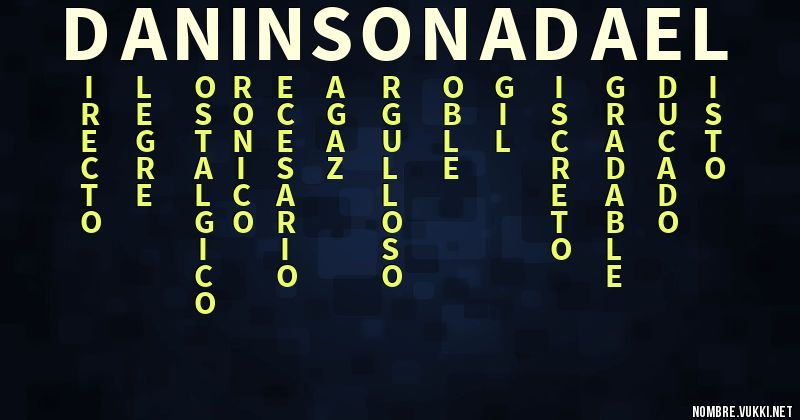 Acróstico daninson  adael
