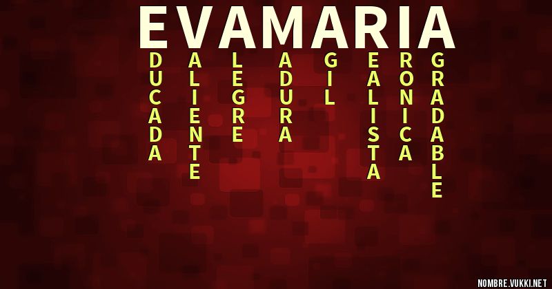 Acróstico eva maría