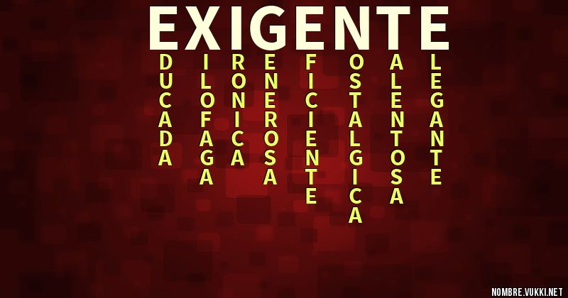 Acróstico exigente