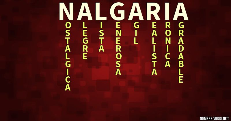 Acróstico nalgaria