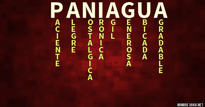 Acróstico paniagua