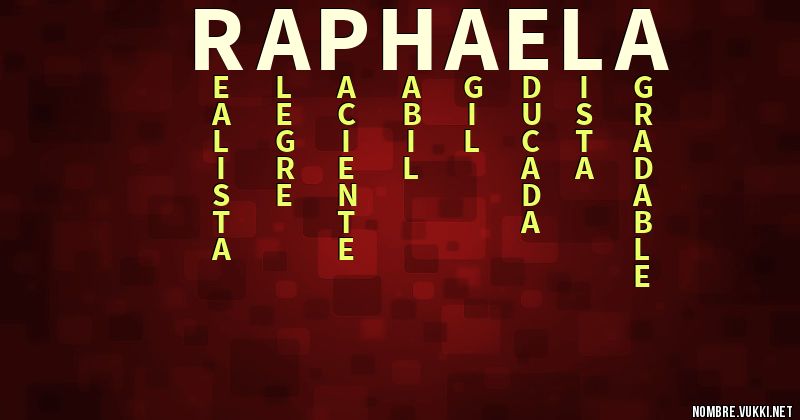 Acróstico raphaela