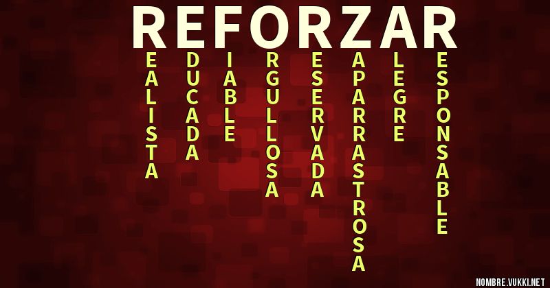 Acróstico reforzar