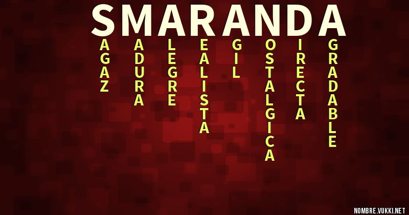 Acróstico smaranda