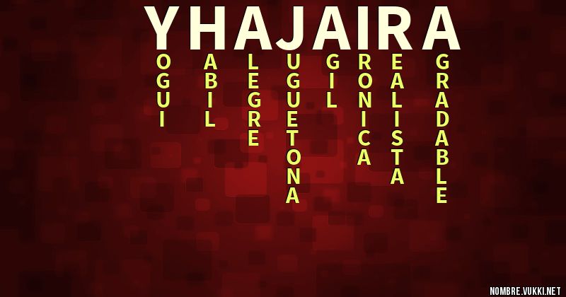 Acróstico yhajaira