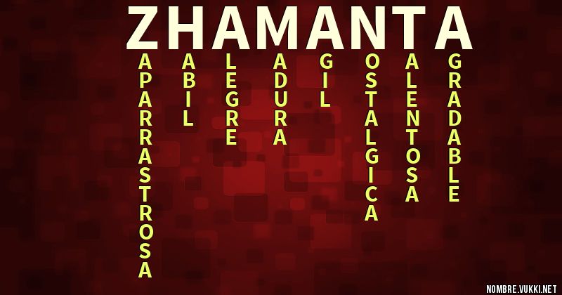 Acróstico zhamanta