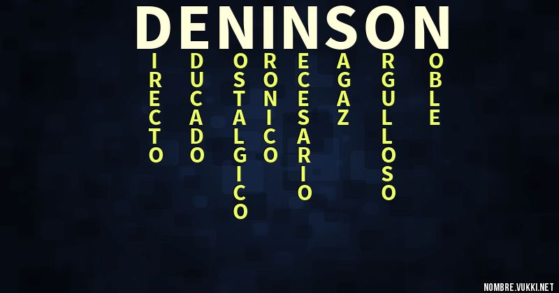 Acróstico deninson