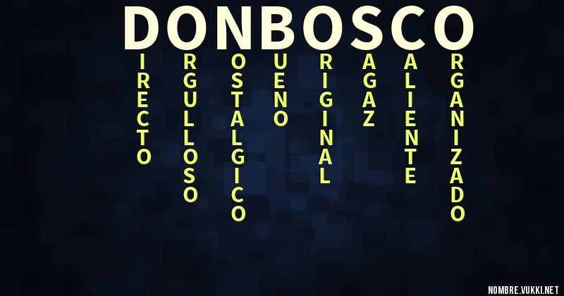 Acróstico don bosco