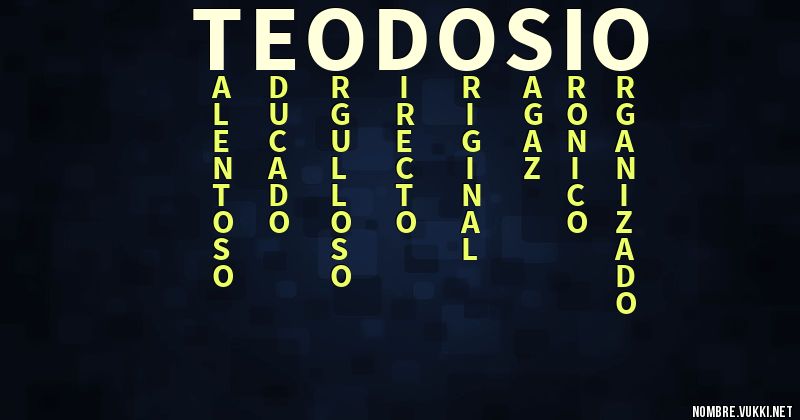Acróstico teodosio