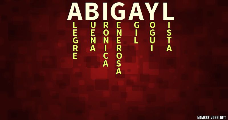 Acróstico abigayl